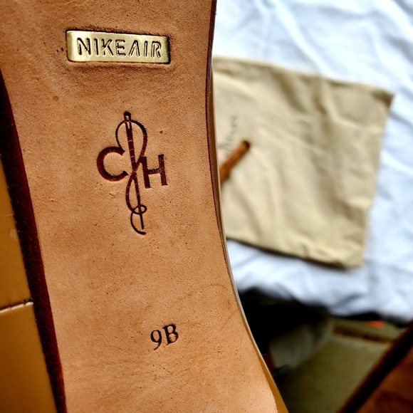 Cole Haan Cork Wedge High Heels (Tan) Nike Air - Picture 3 of 5